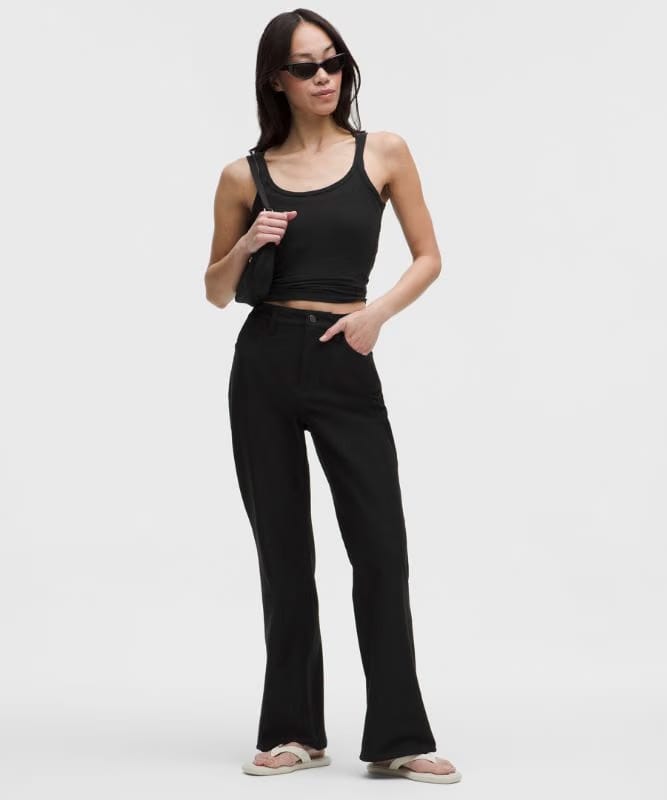 lululemon EasyFive High-Rise Subtle-Flare Pants *Asia Fit - Black
