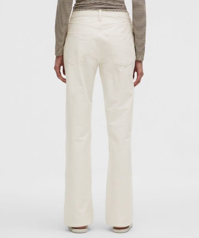 lululemon EasyFive Mid-Rise Relaxed-Straight Pant *Regular - Light Ivory
