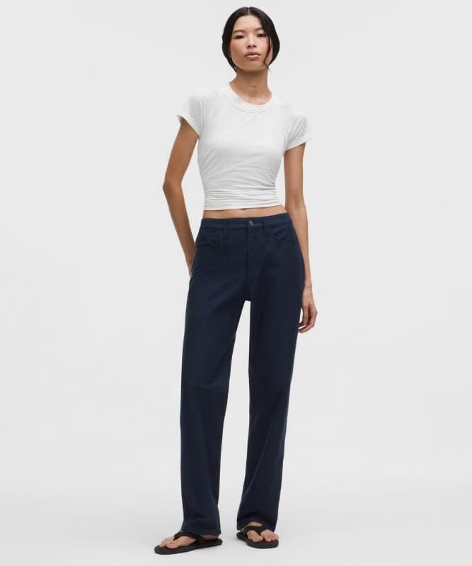 lululemon EasyFive Mid-Rise Relaxed-Straight Pant *Regular - True Navy