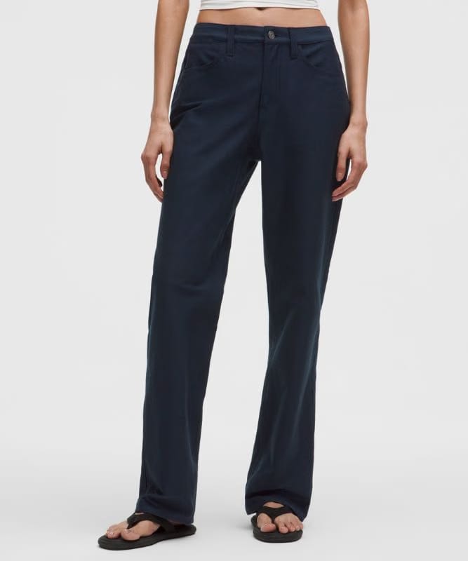 lululemon EasyFive Mid-Rise Relaxed-Straight Pant *Regular - True Navy