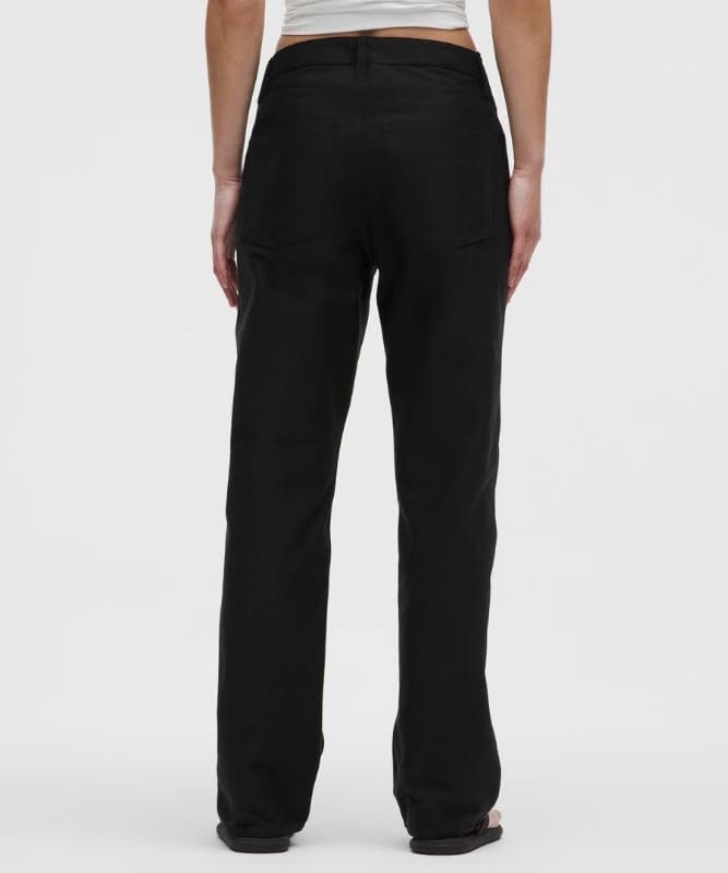 lululemon EasyFive Mid-Rise Relaxed-Straight Pants *Asia Fit - Black