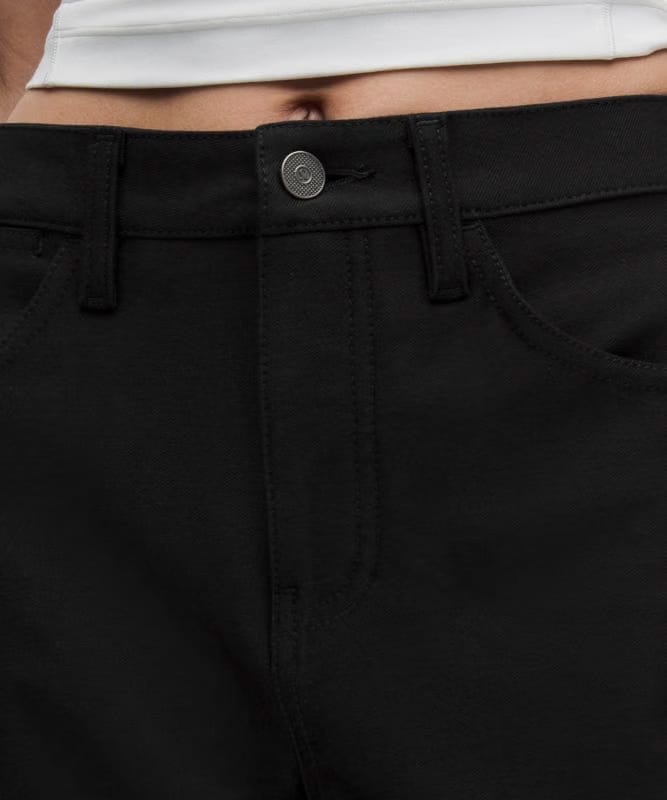 lululemon EasyFive Mid-Rise Relaxed-Straight Pants *Asia Fit - Black