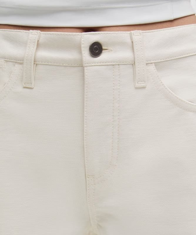 lululemon EasyFive Mid-Rise Relaxed-Straight Pants *Asia Fit - Light Ivory