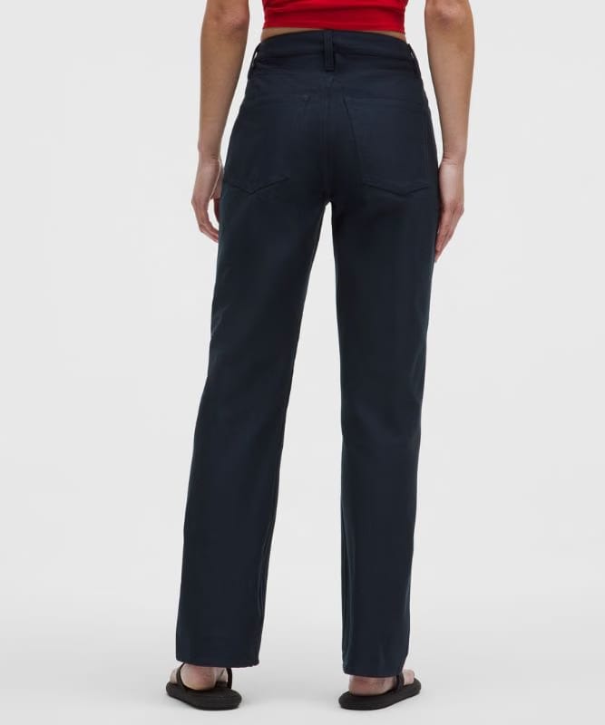 lululemon EasyFive Mid-Rise Relaxed-Straight Pants *Asia Fit - True Navy