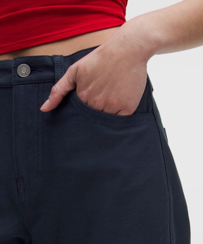 lululemon EasyFive Mid-Rise Relaxed-Straight Pants *Asia Fit - True Navy