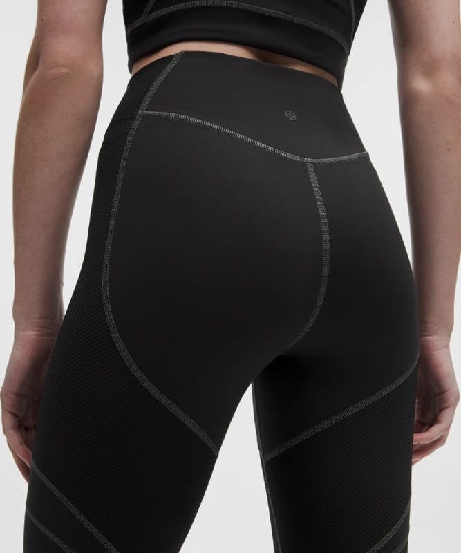 lululemon Everlux Panelled High-Rise Tight 25" - Black