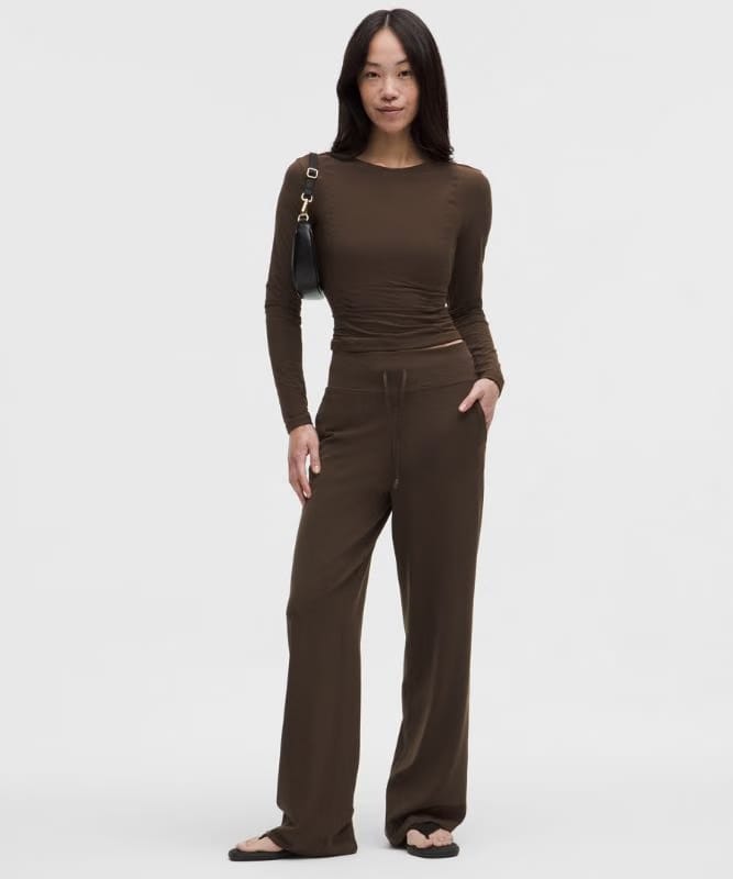lululemon Groove High-Rise Wide-Leg Pants *Asia Fit - Walnut Crunch