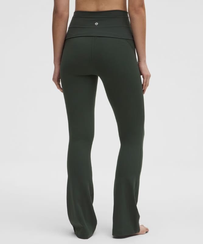 lululemon Groove Nulu Foldover-Waist Flared Pants *Asia Fit - Rainforest Green