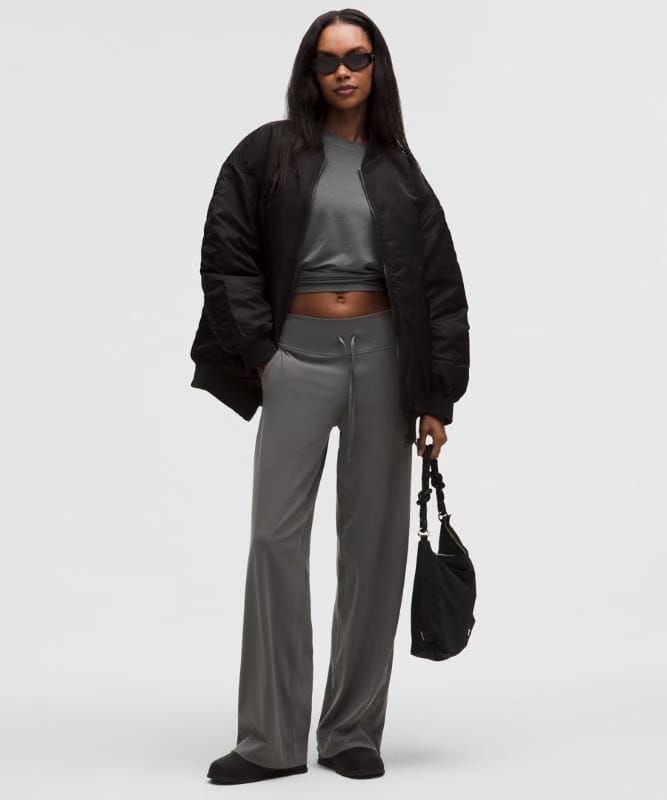 lululemon Groove Wide-Leg High-Rise Pant *Regular - Onyx Grey