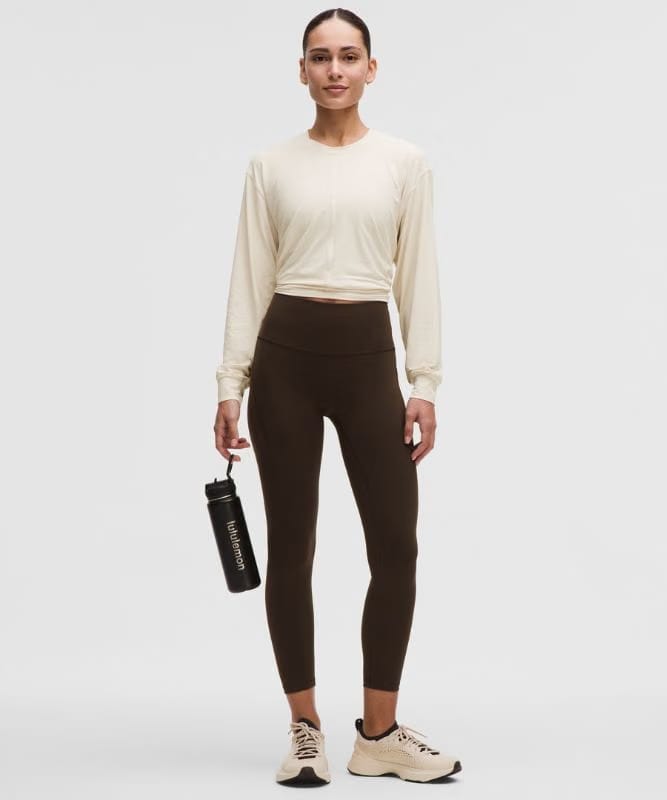 lululemon All-Sport Tie-Back Long-Sleeve Shirt - Light Ivory