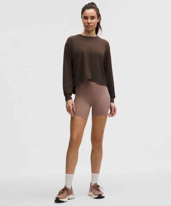 lululemon All-Sport Tie-Back Long-Sleeve Shirt - Walnut Crunch