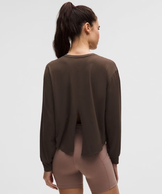 lululemon All-Sport Tie-Back Long-Sleeve Shirt - Walnut Crunch