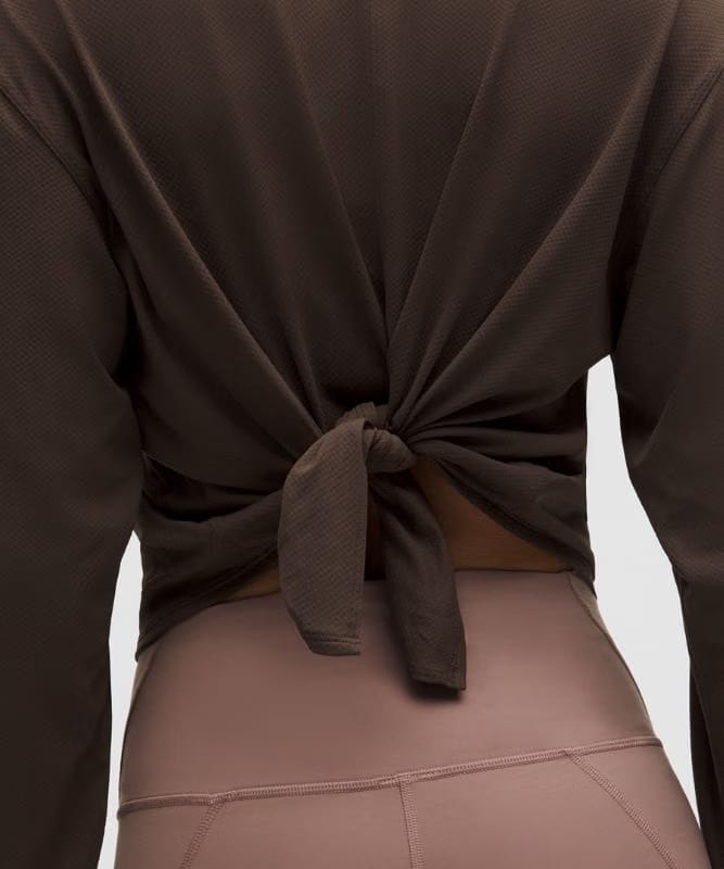 lululemon All-Sport Tie-Back Long-Sleeve Shirt - Walnut Crunch