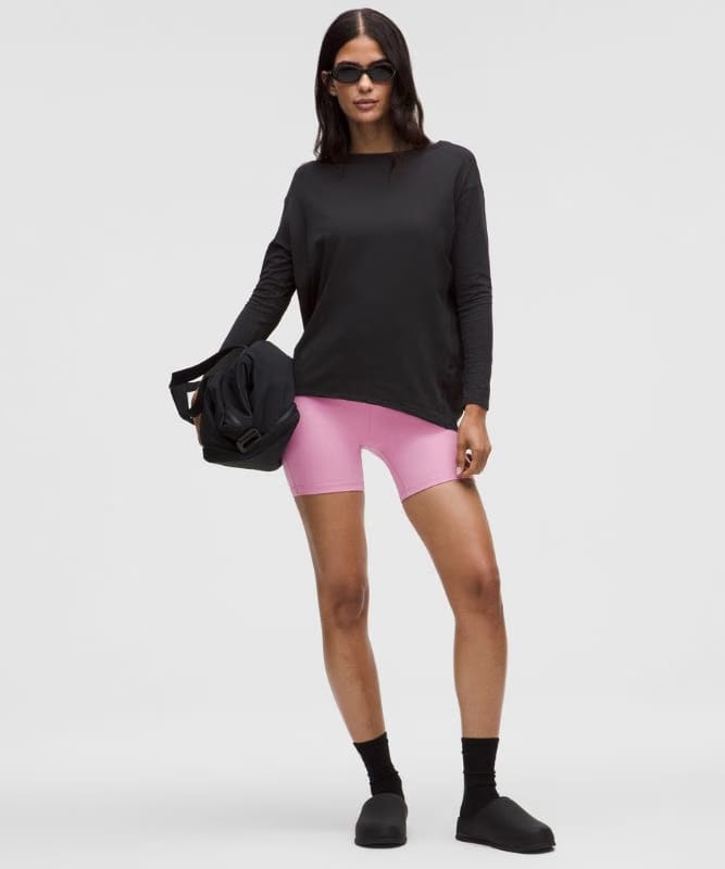 lululemon Back In Action Organic Cotton Long-Sleeve Shirt - Black