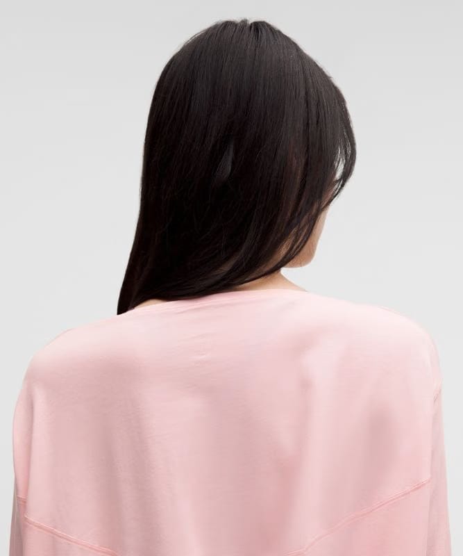 lululemon Back In Action Organic Cotton Long-Sleeve Shirt - Pink Pearl