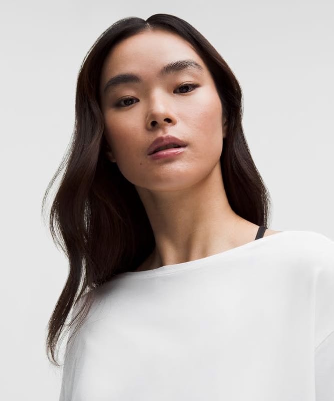 lululemon Back In Action Organic Cotton Long-Sleeve Shirt - White