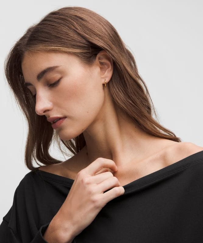 lululemon BeCalm Oversized Boatneck Long-Sleeve Shirt - Black