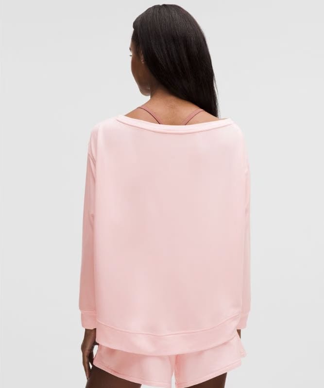 lululemon BeCalm Oversized Boatneck Long-Sleeve Shirt - Pink Pearl