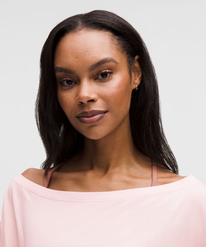 lululemon BeCalm Oversized Boatneck Long-Sleeve Shirt - Pink Pearl