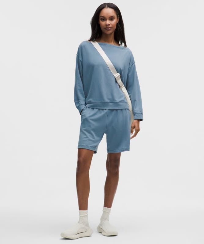 lululemon BeCalm Oversized Boatneck Long-Sleeve Shirt - Steel Blue