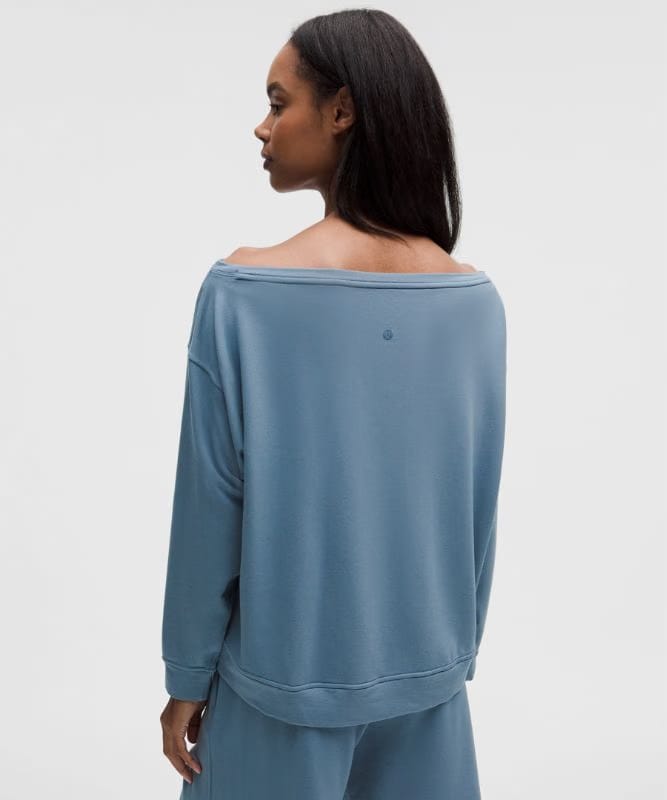 lululemon BeCalm Oversized Boatneck Long-Sleeve Shirt - Steel Blue