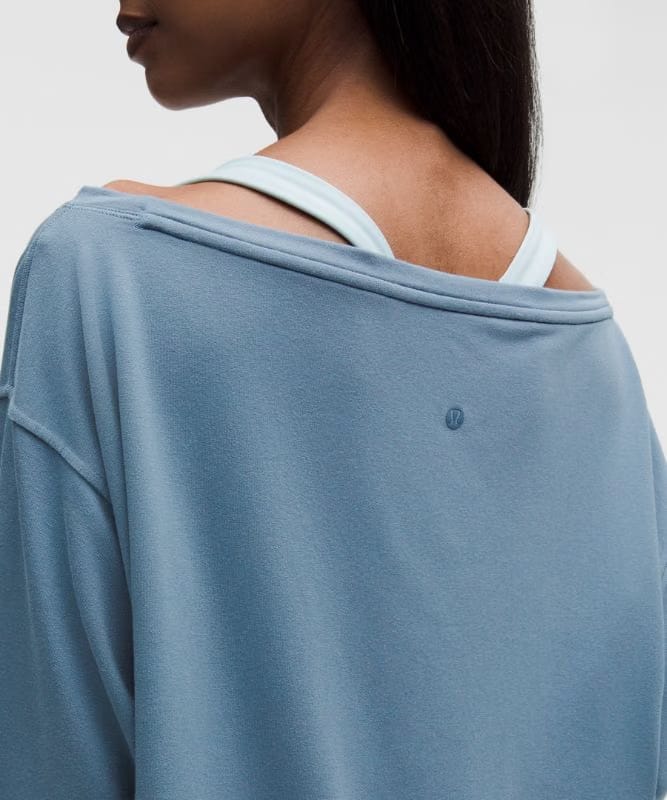 lululemon BeCalm Oversized Boatneck Long-Sleeve Shirt - Steel Blue