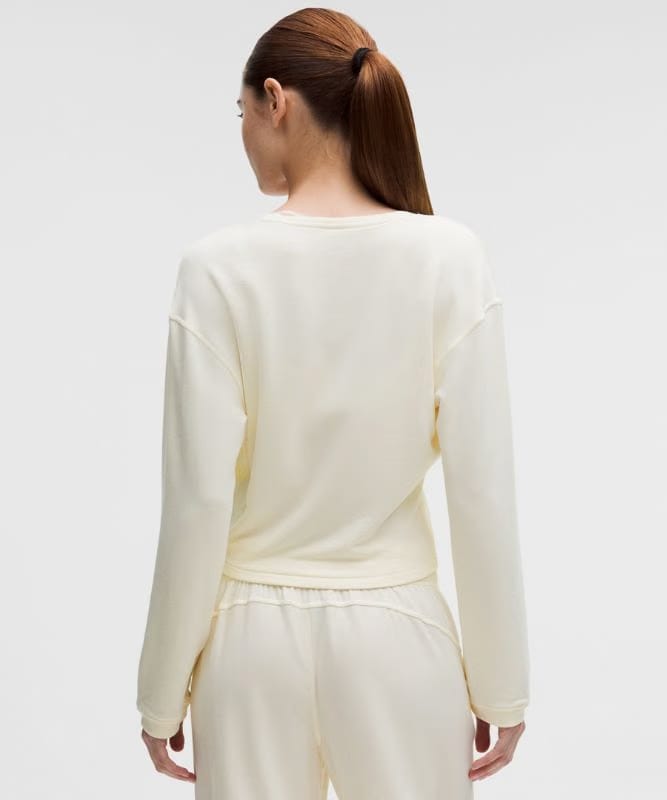 lululemon BeCalm Wrap-Front Long-Sleeve Shirt *Updated Fabric - Coconut Ivory