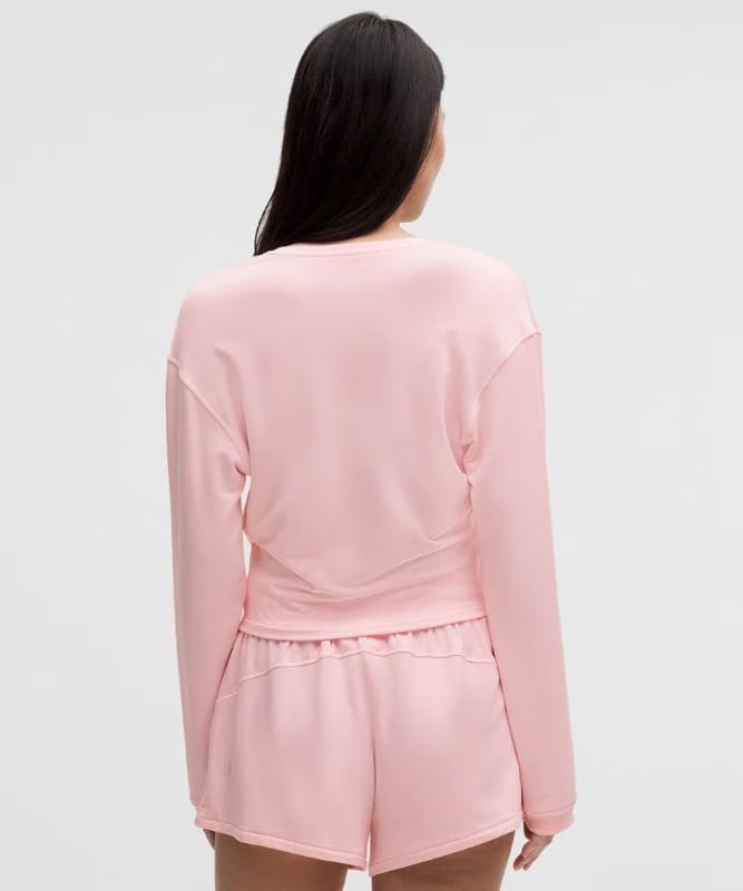 lululemon BeCalm Wrap-Front Long-Sleeve Shirt *Updated Fabric - Pink Pearl