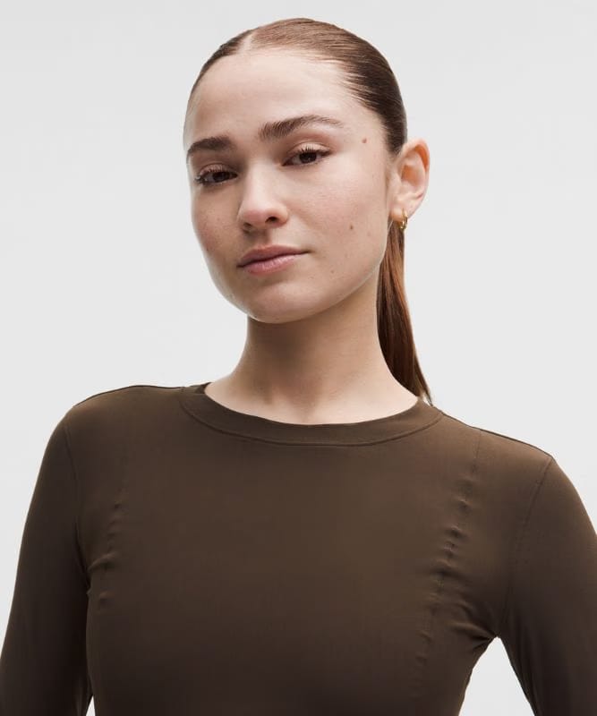 lululemon Nulu with Mesh Overlay Long-Sleeve Shirt - Black