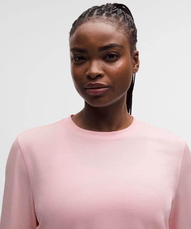 lululemon Swiftly Relaxed Long-Sleeve Shirt Hip Length *Updated Fit - Pink Pearl/Pink Pearl