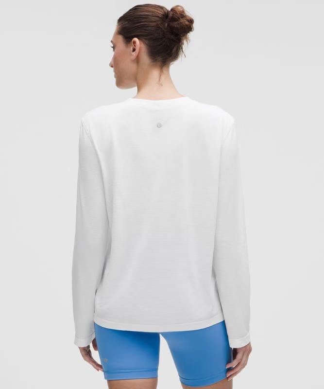 lululemon Swiftly Relaxed Long-Sleeve Shirt Hip Length *Updated Fit - White/White