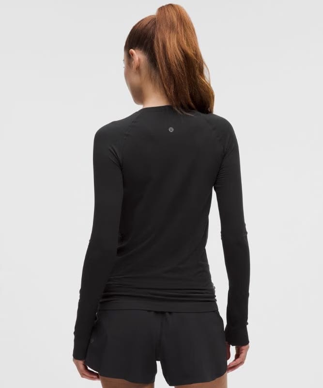 lululemon Swiftly Tech Long-Sleeve Shirt 2.0 *Hip Length - Black/Black