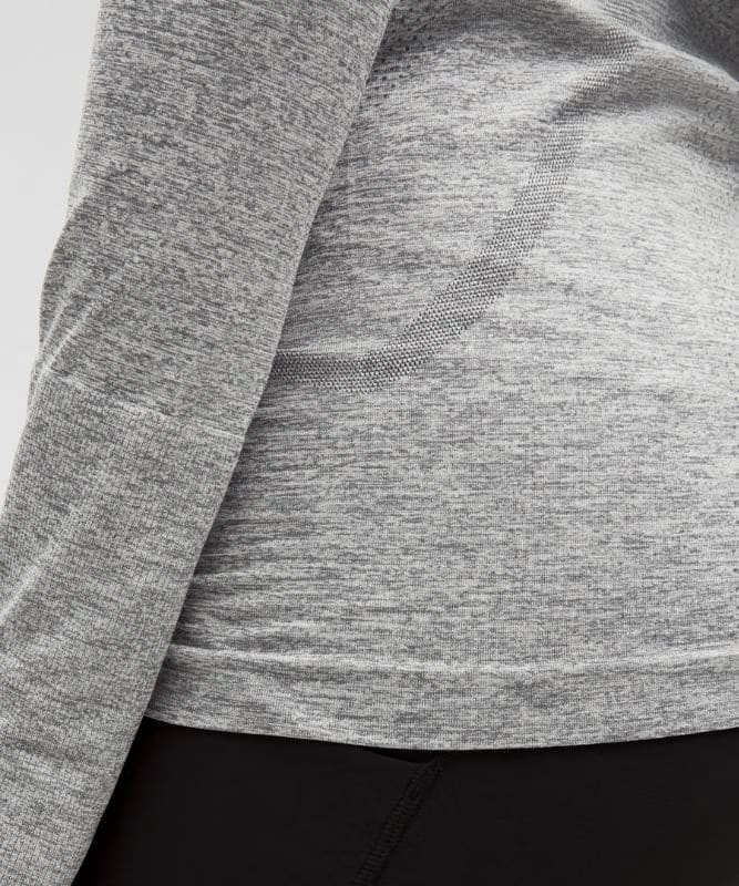 lululemon Swiftly Tech Long-Sleeve Shirt 2.0 *Hip Length - Slate/White