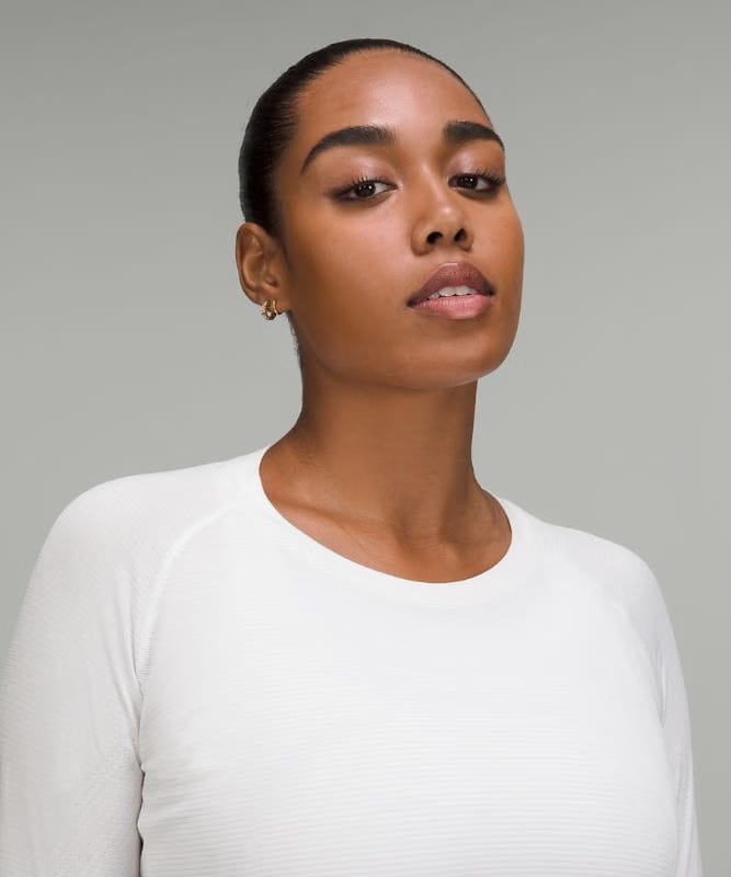 lululemon Swiftly Tech Long-Sleeve Shirt 2.0 *Hip Length - White/White