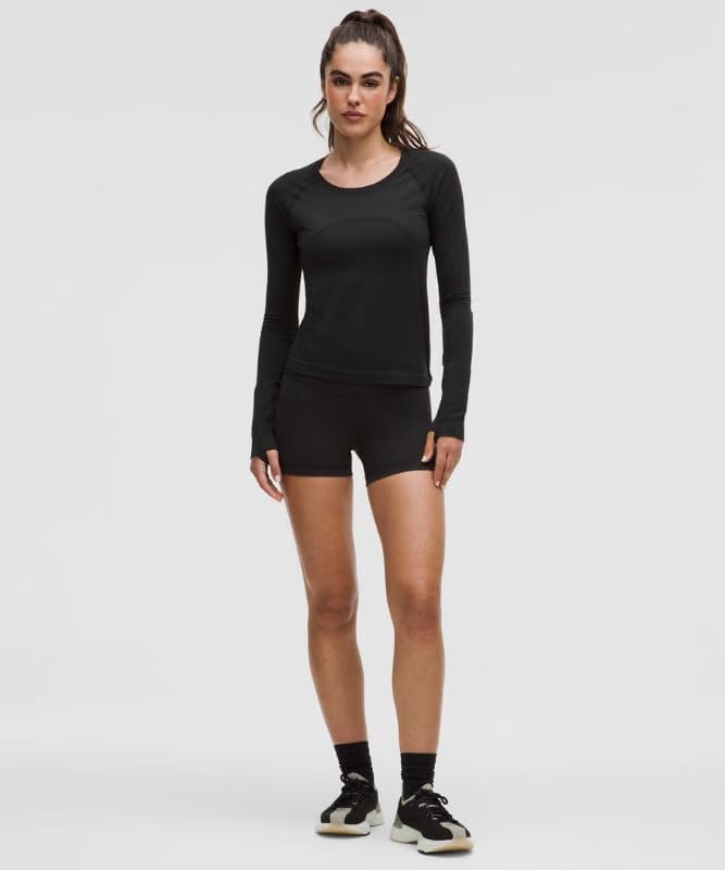 lululemon Swiftly Tech Long-Sleeve Shirt 2.0 *Waist Length - Black/Black
