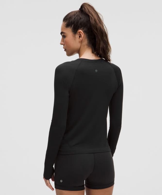 lululemon Swiftly Tech Long-Sleeve Shirt 2.0 *Waist Length - Black/Black