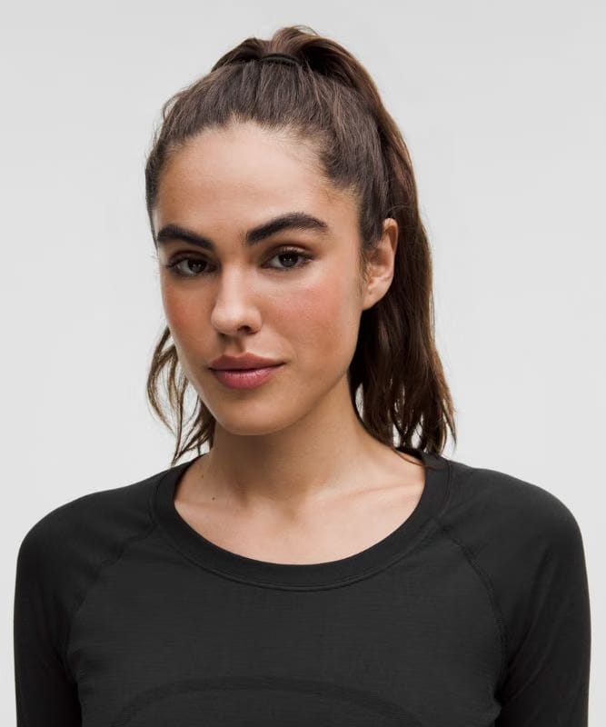 lululemon Swiftly Tech Long-Sleeve Shirt 2.0 *Waist Length - Black/Black