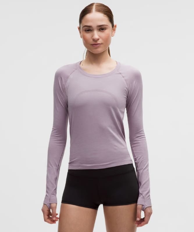 lululemon Swiftly Tech Long-Sleeve Shirt 2.0 *Waist Length - Lotus Lavender/Lotus Lavender