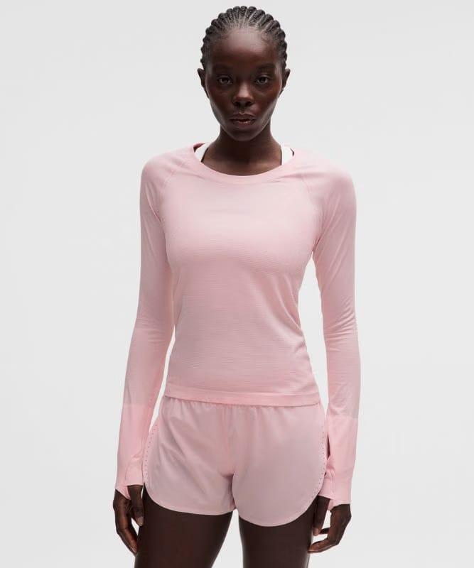lululemon Swiftly Tech Long-Sleeve Shirt 2.0 *Waist Length - Pink Pearl/Pink Pearl
