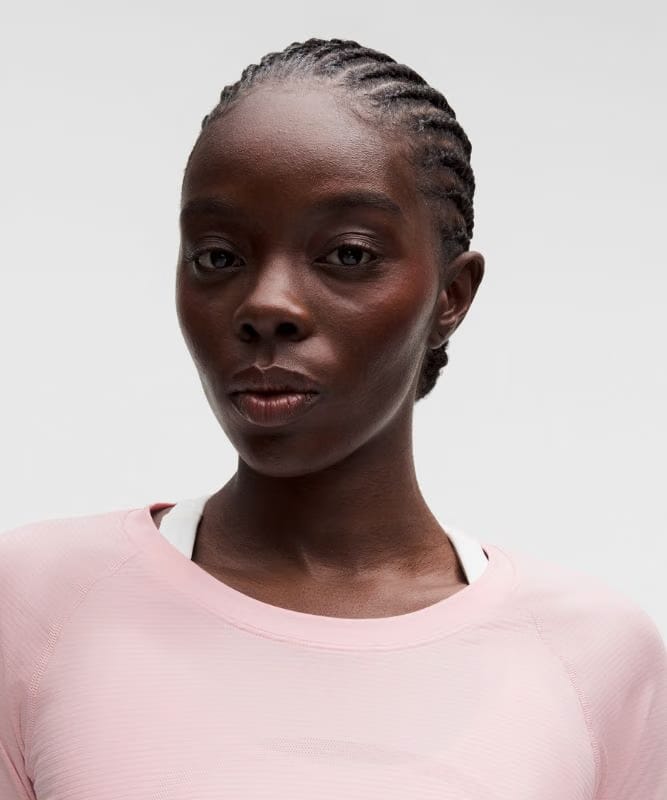 lululemon Swiftly Tech Long-Sleeve Shirt 2.0 *Waist Length - Pink Pearl/Pink Pearl