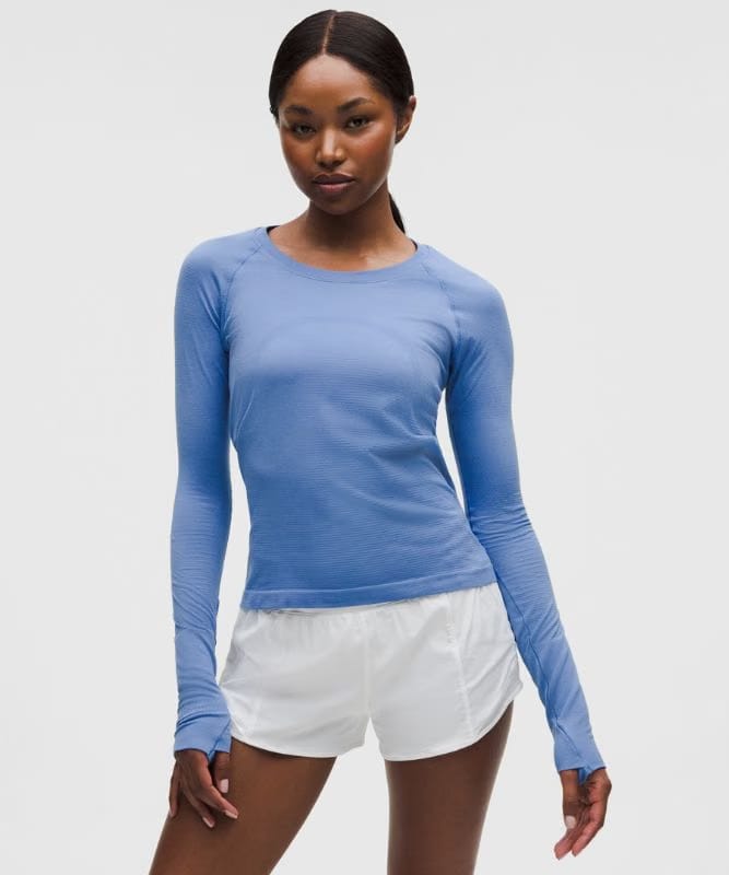 lululemon Swiftly Tech Long-Sleeve Shirt 2.0 *Waist Length - Prep Blue/Prep Blue