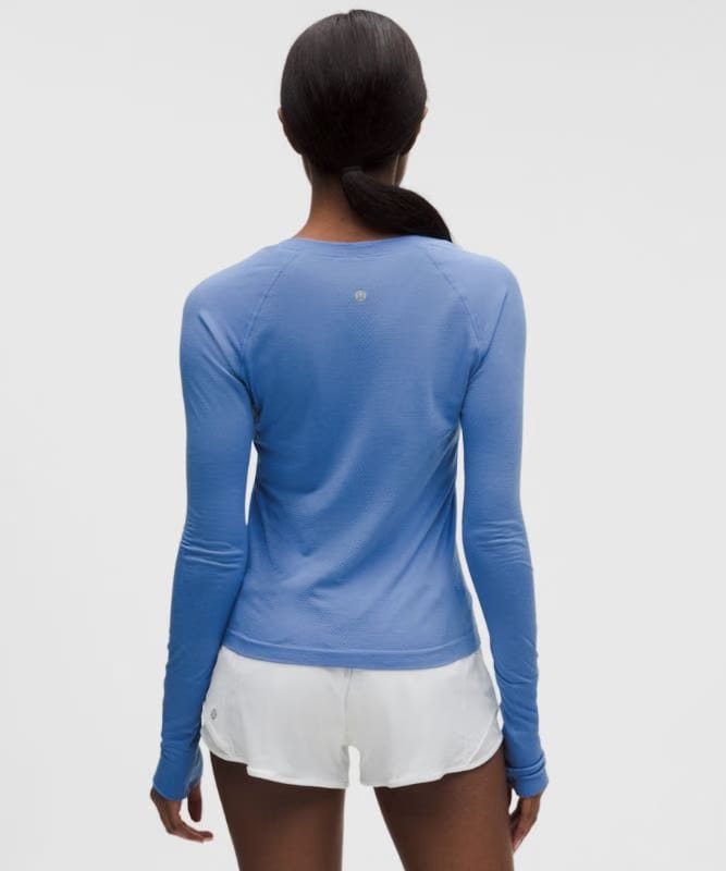 lululemon Swiftly Tech Long-Sleeve Shirt 2.0 *Waist Length - Prep Blue/Prep Blue