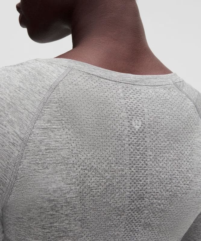 lululemon Swiftly Tech Long-Sleeve Shirt 2.0 *Waist Length - Slate/White