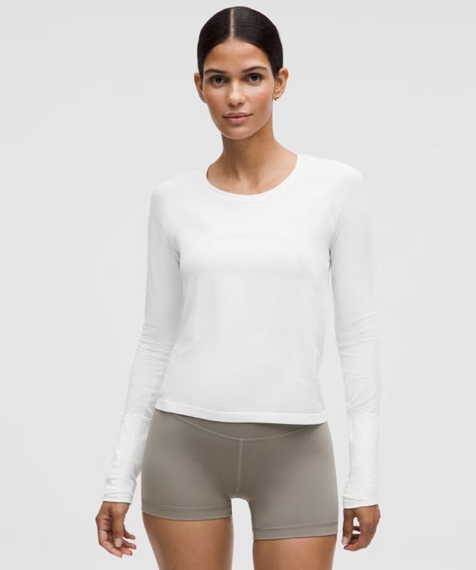 lululemon Swiftly Tech Long-Sleeve Shirt 2.0 *Waist Length - White/White