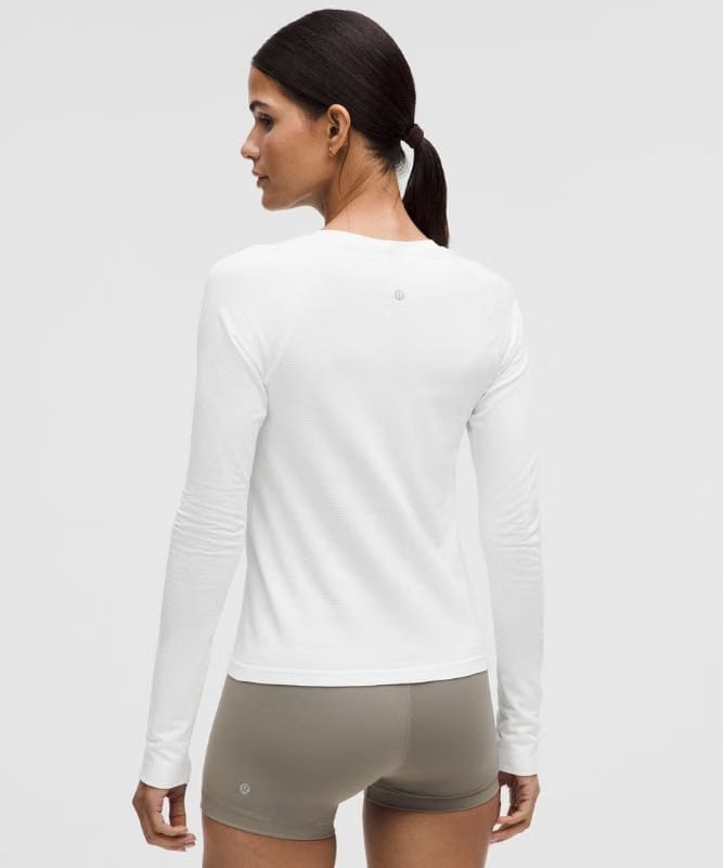 lululemon Swiftly Tech Long-Sleeve Shirt 2.0 *Waist Length - White/White