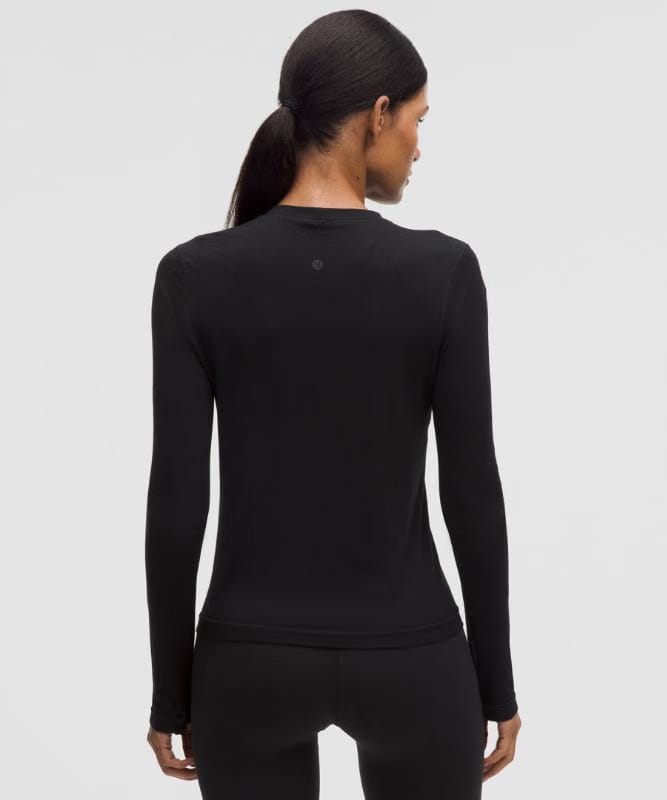 lululemon Swiftly Wool Long-Sleeve Shirt - Black/Black
