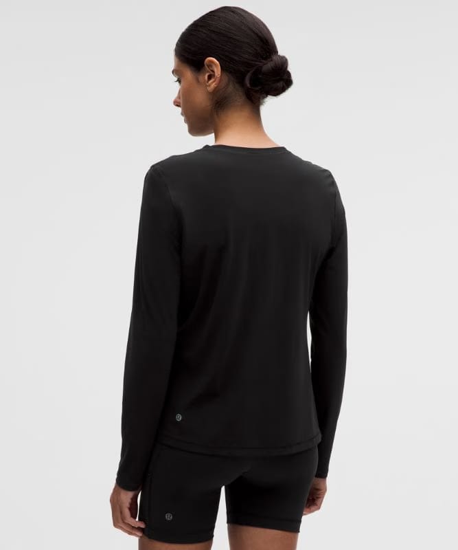 lululemon UV-Protective Side Ruched Running Long Sleeve - Black