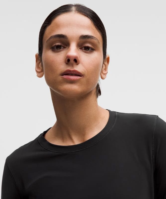 lululemon UV-Protective Side Ruched Running Long Sleeve - Black