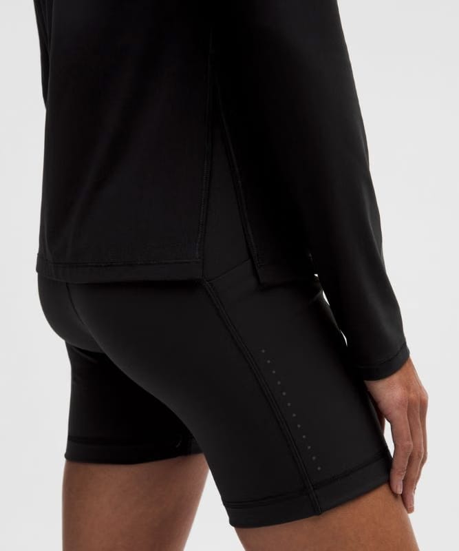 lululemon UV-Protective Side Ruched Running Long Sleeve - Black