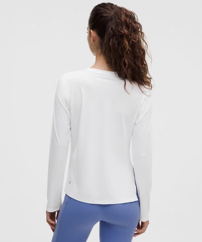 lululemon UV-Protective Side Ruched Running Long Sleeve - White